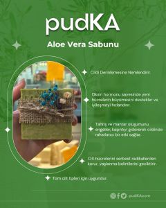 pudKA Aloe Vera Sabunu Doğal ve El Yapımı